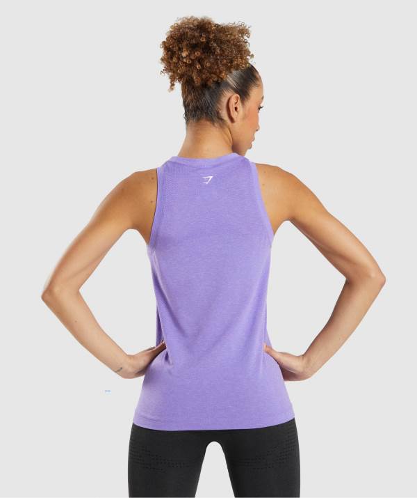Damske Tielko Gymshark Vital Seamless 2.0 Light Svetlo Nachový | DJ2710936